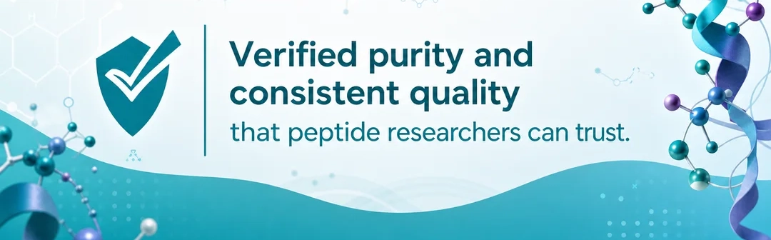 Verified purity and consistent quality that peptide researchers can trust.